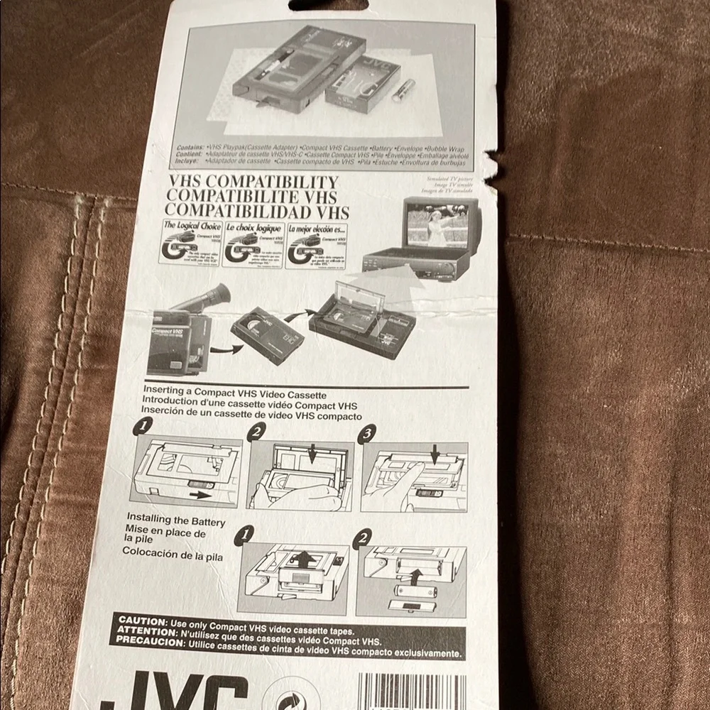 Silver Camcorder with Bag JVC